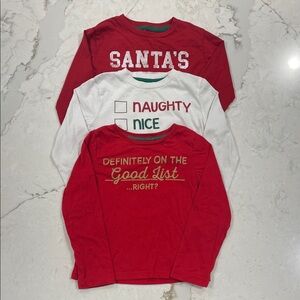 Falls Creek - 3 Festive Kids Long Sleeve Tees